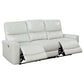 Greenfield 3-piece Upholstered Power Reclining Sofa Set Ivory