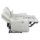 Greenfield Upholstered Power Reclining Loveseat with Console Ivory