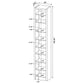 Eliam 71-inch 8-shelf Bookcase Cappuccino