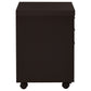 Skylar 3-drawer Mobile File Cabinet Cappuccino