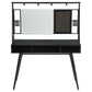 Jessie Writing Desk with USB Ports Black and Gunmetal