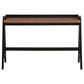 Raul Writing Desk Walnut and Black with USB ports