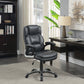 Nerris Adjustable Height Office Chair with Padded Arm Grey and Black