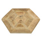 Adger 2-piece Hexagon Nesting Tables Natural and Black