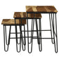 Nayeli 3-piece Nesting Table with Hairpin Legs Natural and Black