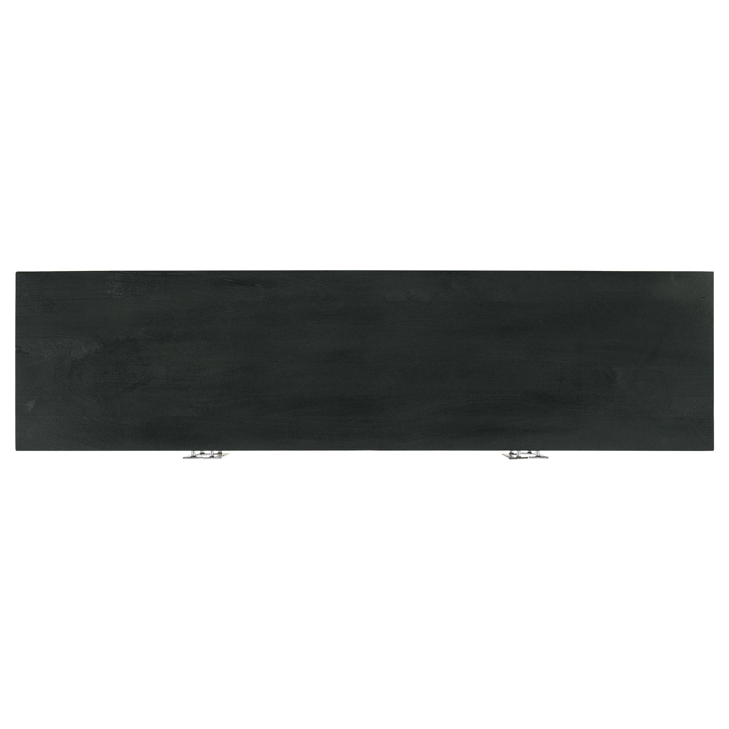 Borman 4-door Wood Accent Cabinet Walnut and Black