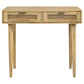 Zamora Rectangular 2-drawer Accent Writing Desk Natural